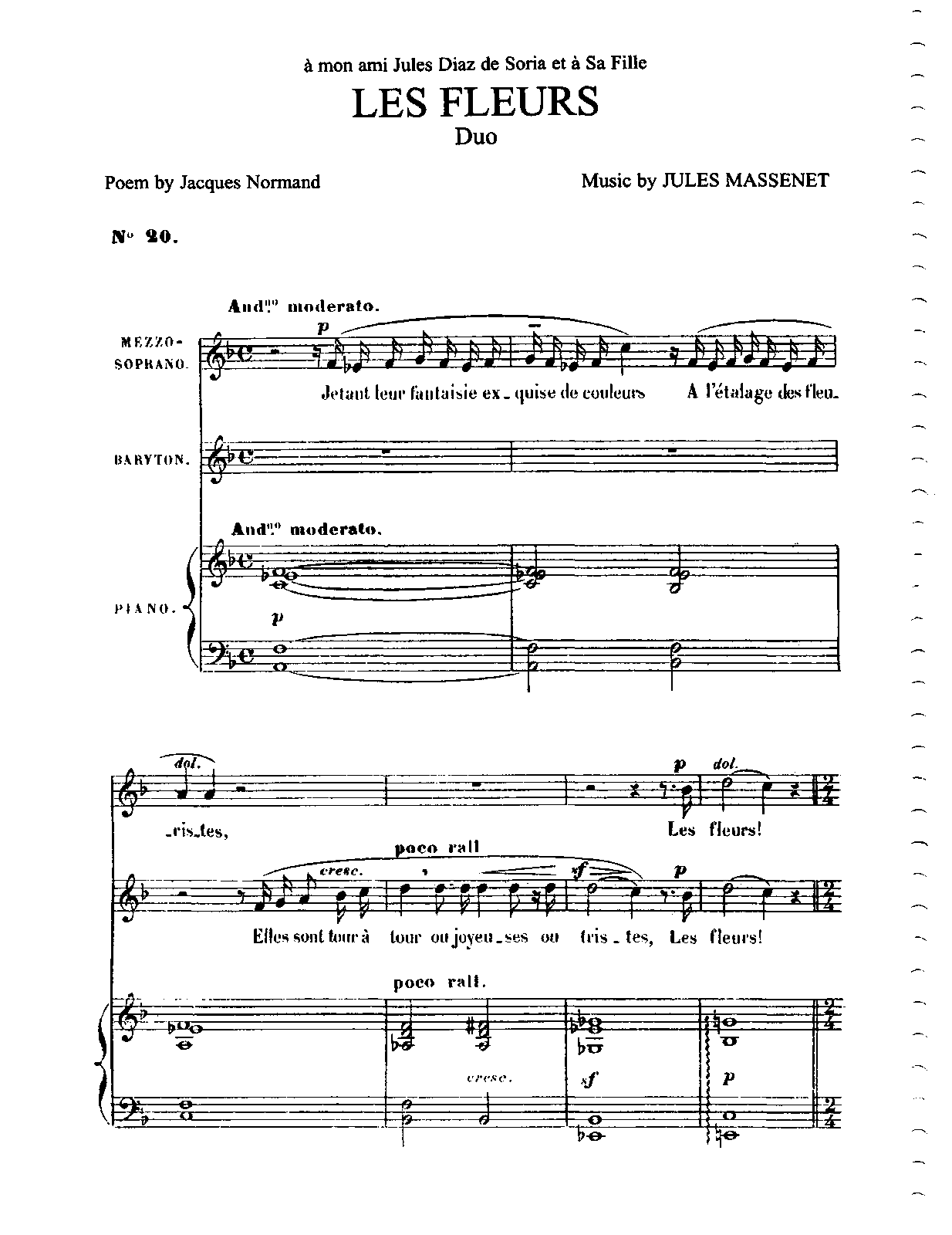 Шелкопряд Флер Ноты для фортепиано. Offenbach Duo des fleurs Ноты. Allegretto giocoso перевод.