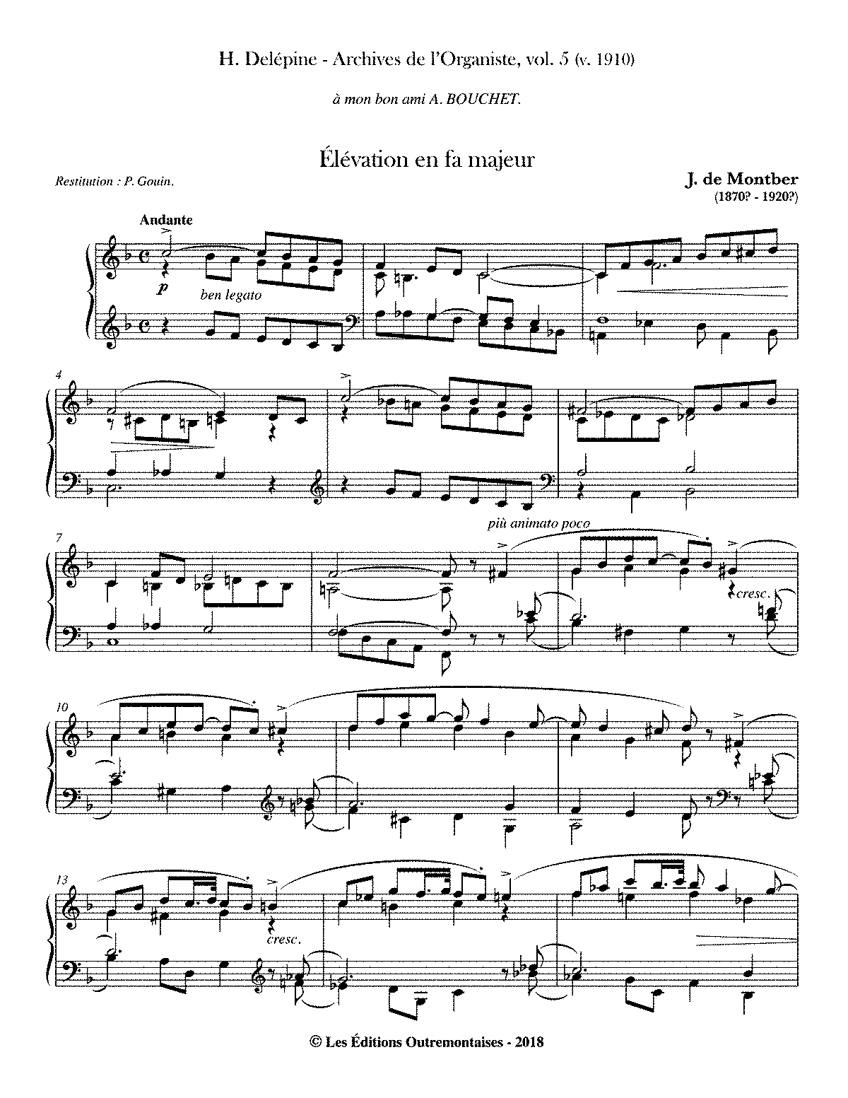 Élévation in F major (Montber, J. de) - IMSLP