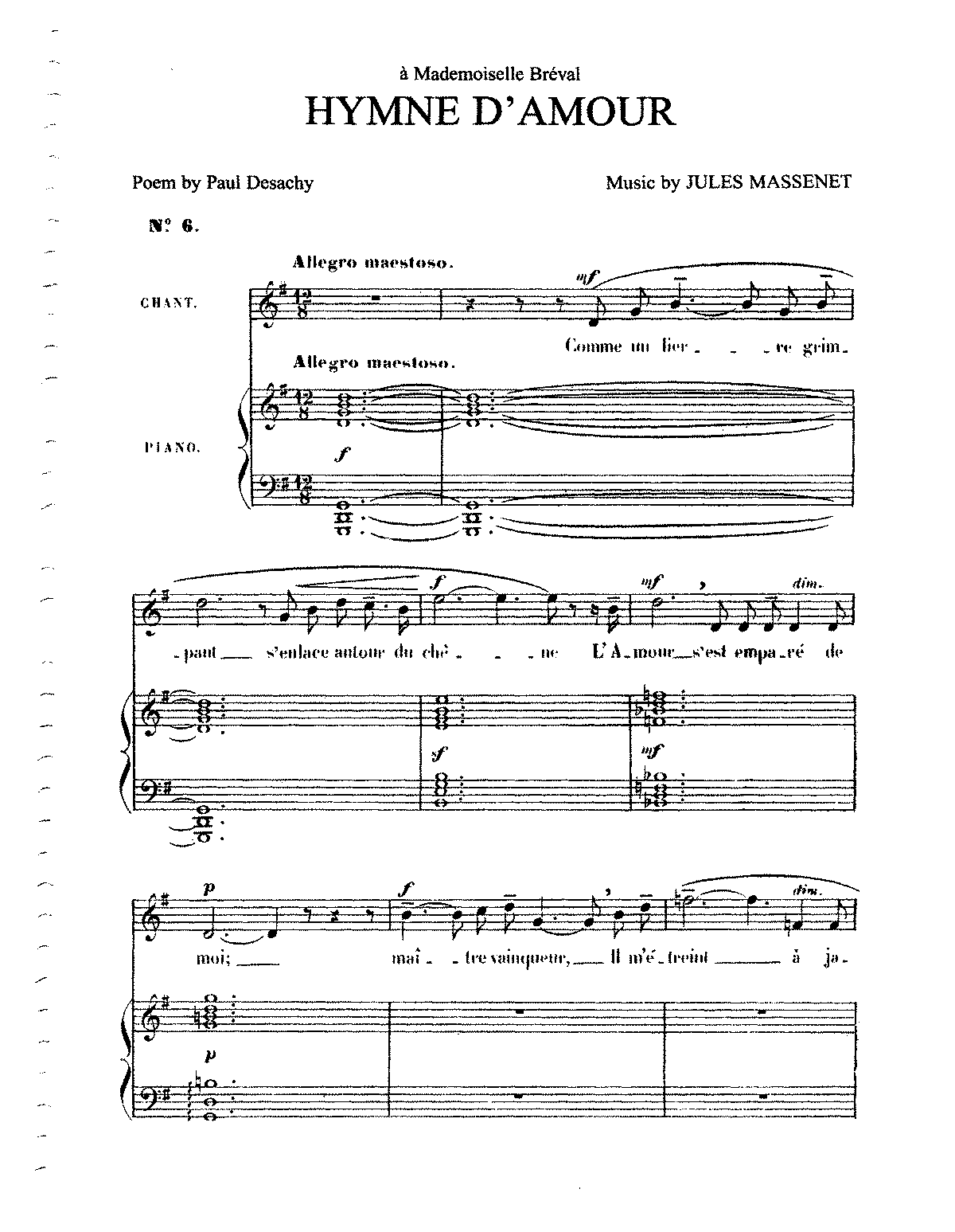 L hymne à l amour. Гимн любви Ноты. Гимн любви Монно Ноты для фортепиано. Массне размышление Ноты. Мано гимн любви Ноты.