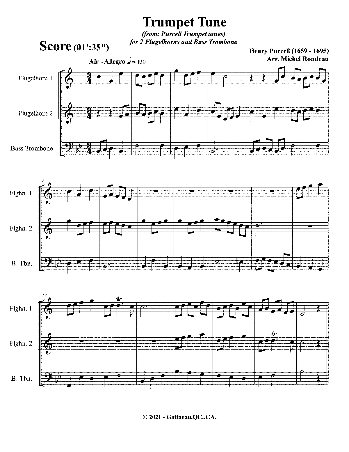 Album Of Trumpet Tunes (Purcell, Henry) - IMSLP