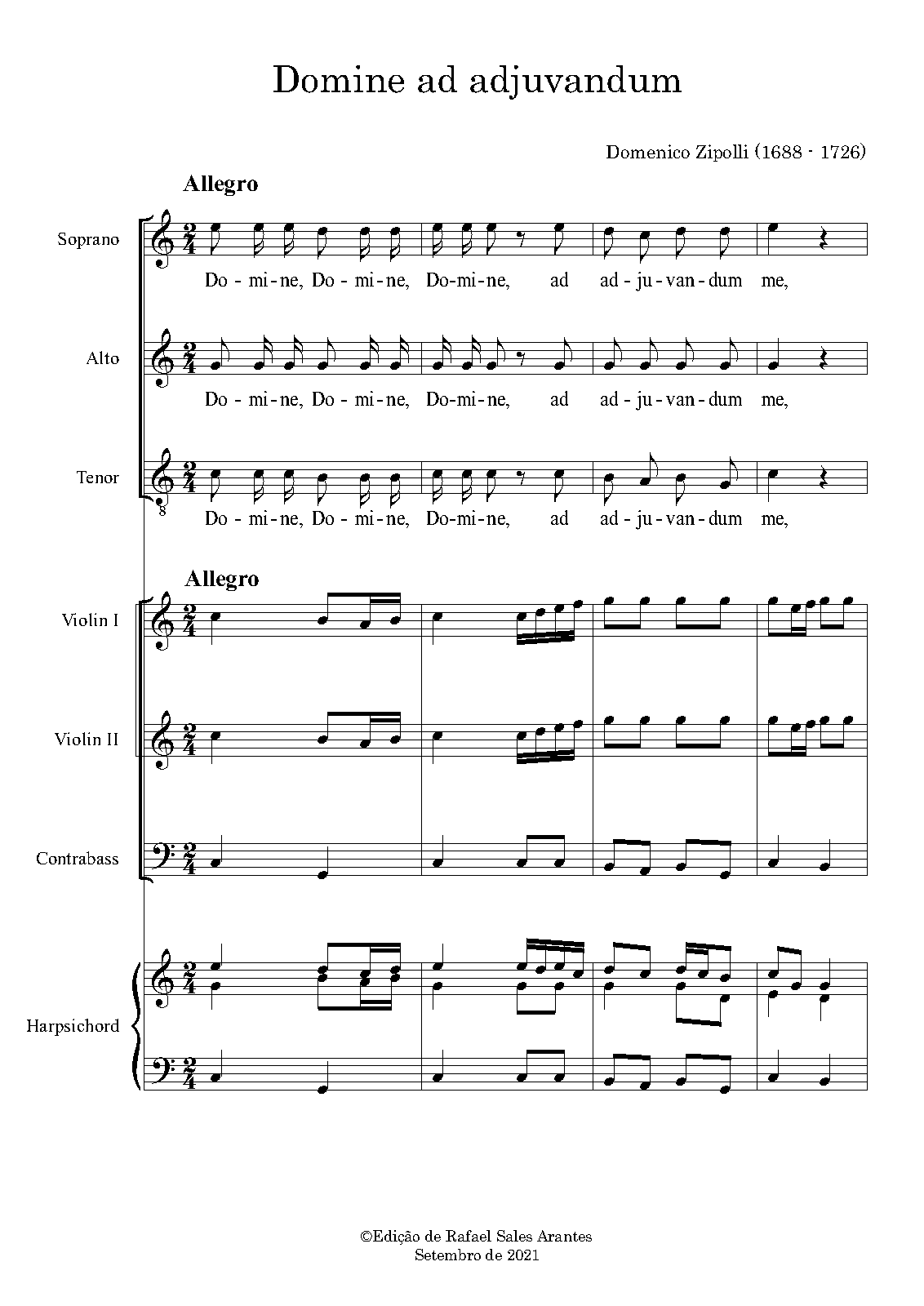 Domine ad adjuvandum in C (Zipoli, Domenico) - IMSLP