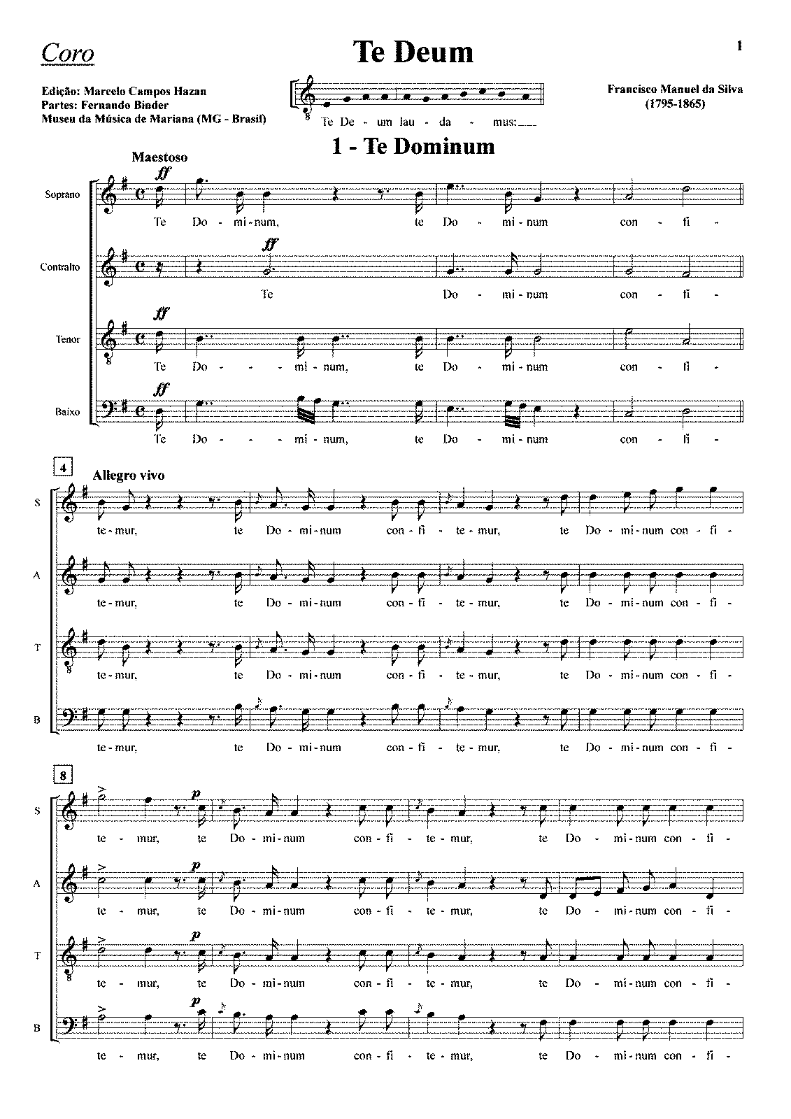 Te Deum (Silva, Francisco Manuel da) - IMSLP