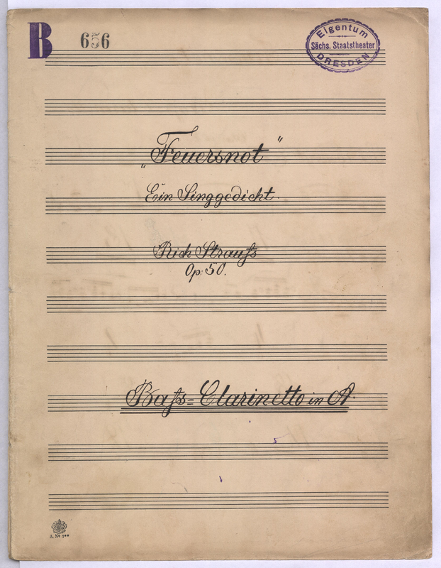File:PMLP52415-Strauss Feuersnot, Op.50 (SLUB) - Bass Clarinet (A).pdf