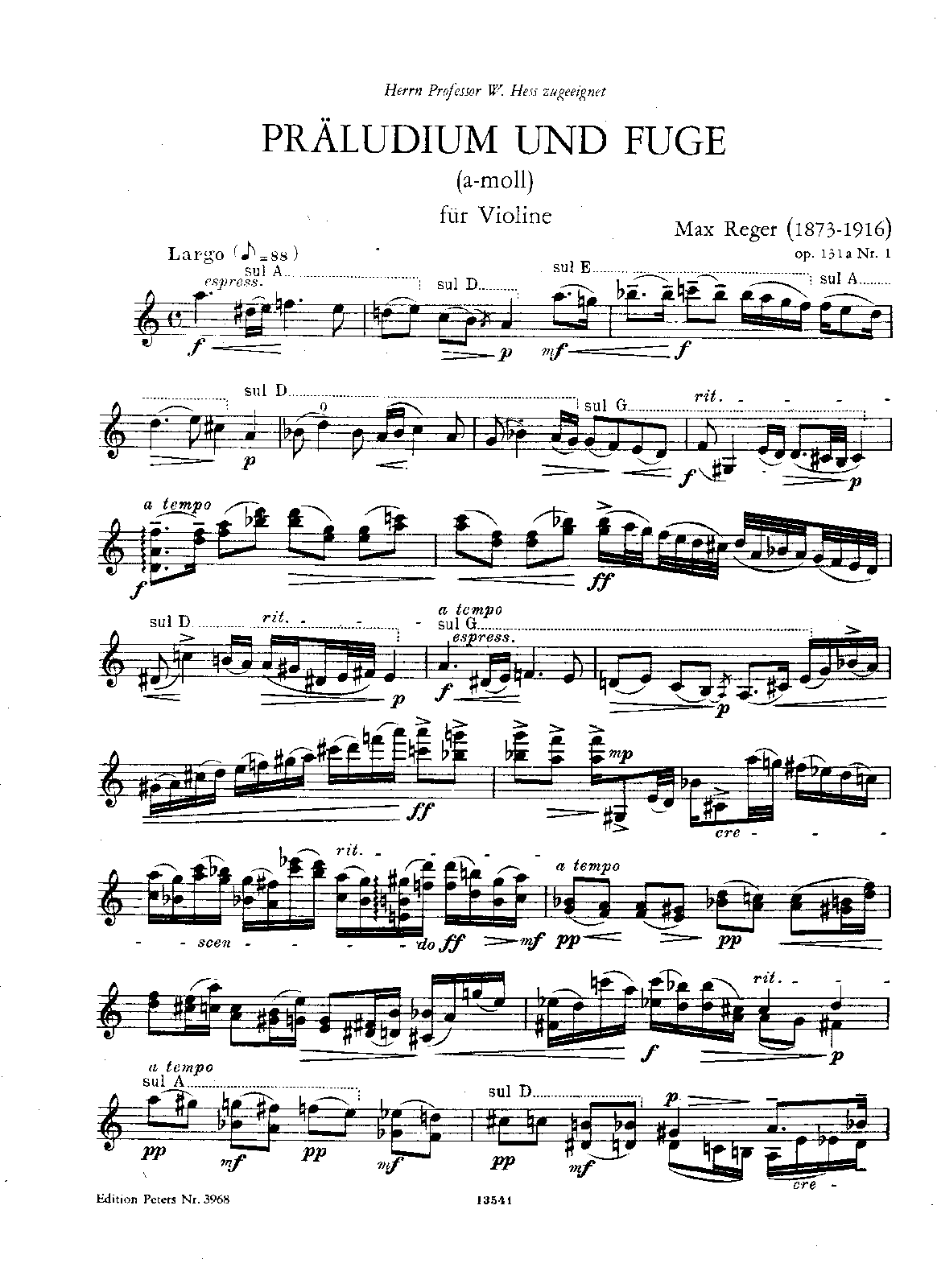 Präludien und Fugen für Violine solo
