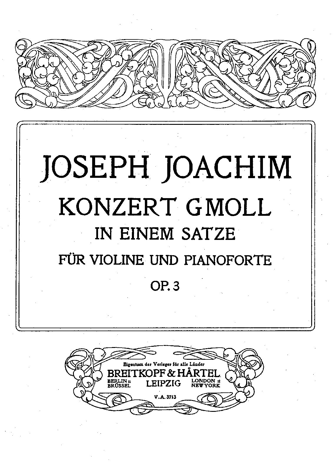 Violin Concerto No.1