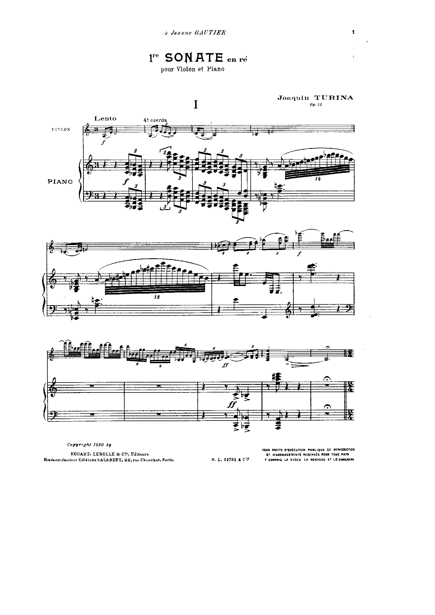 Violin Sonata No.1
