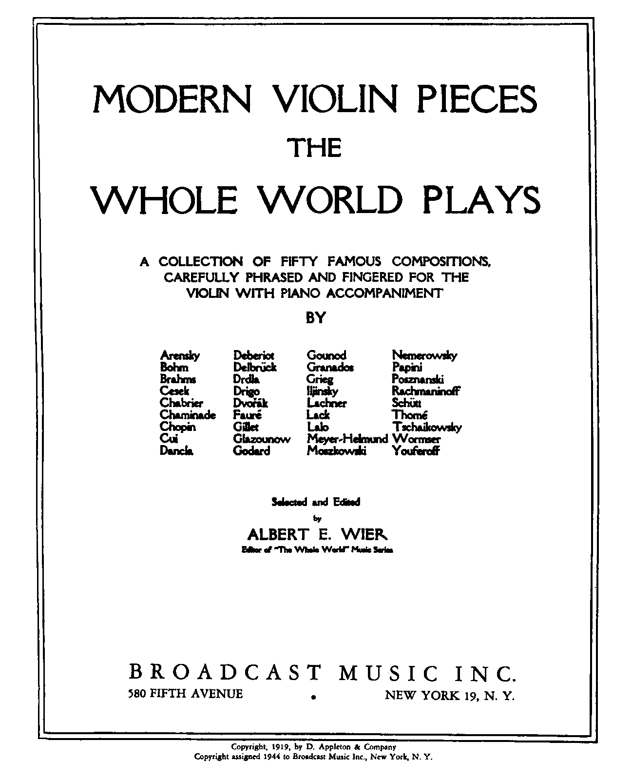 File:PMLP979448-AEWier Modern Violin Pieces the Whole World Plays score.pdf