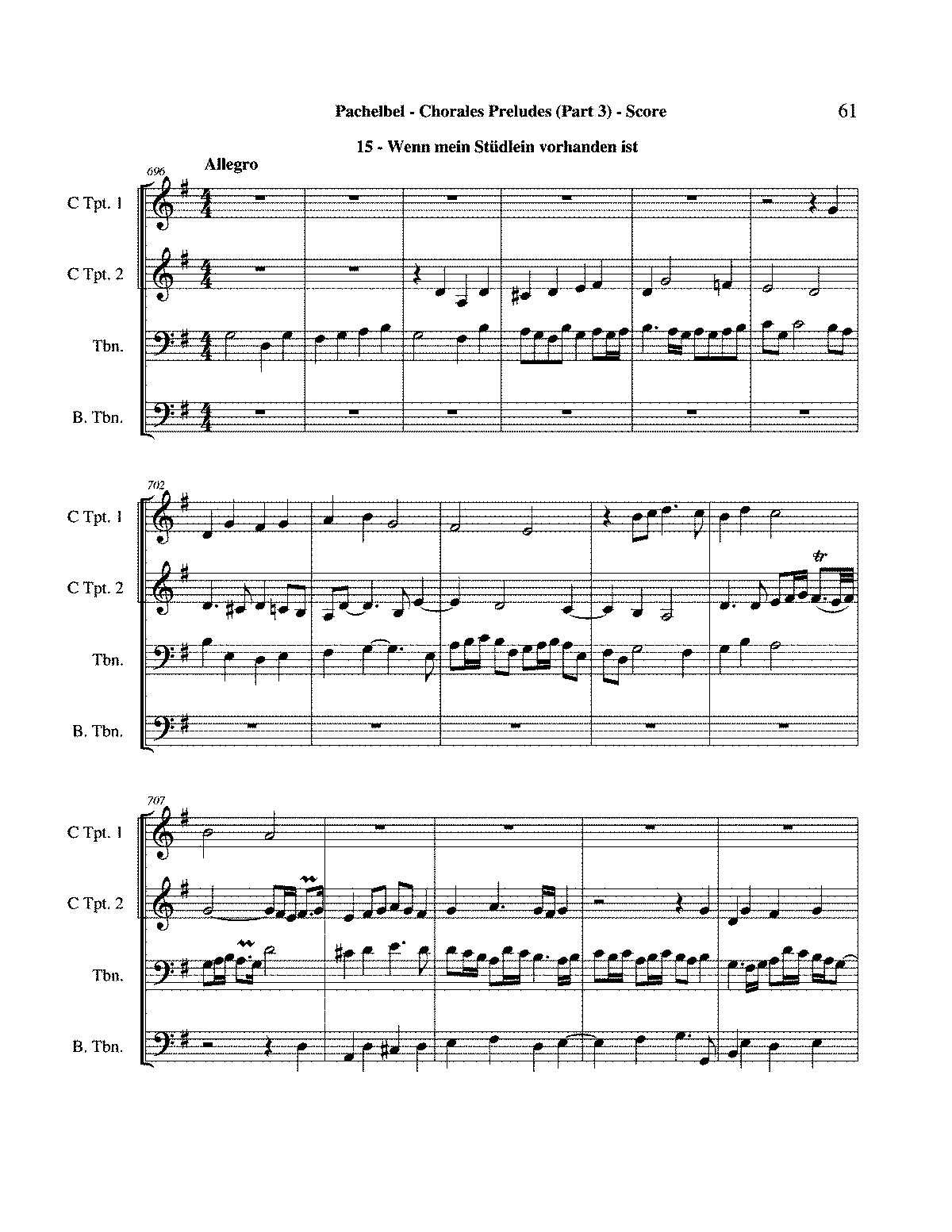 Wenn mein Stündlein vorhanden ist, P.491 (Pachelbel, Johann) - IMSLP