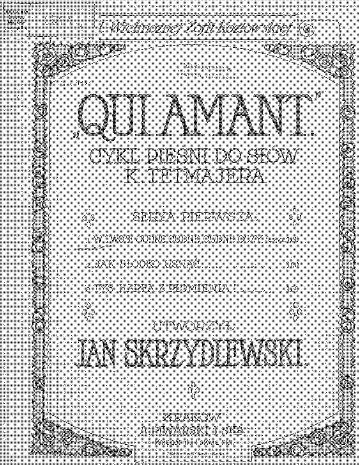 Qui amant (Skrzydlewski, Jan) - IMSLP: Free Sheet Music PDF Download