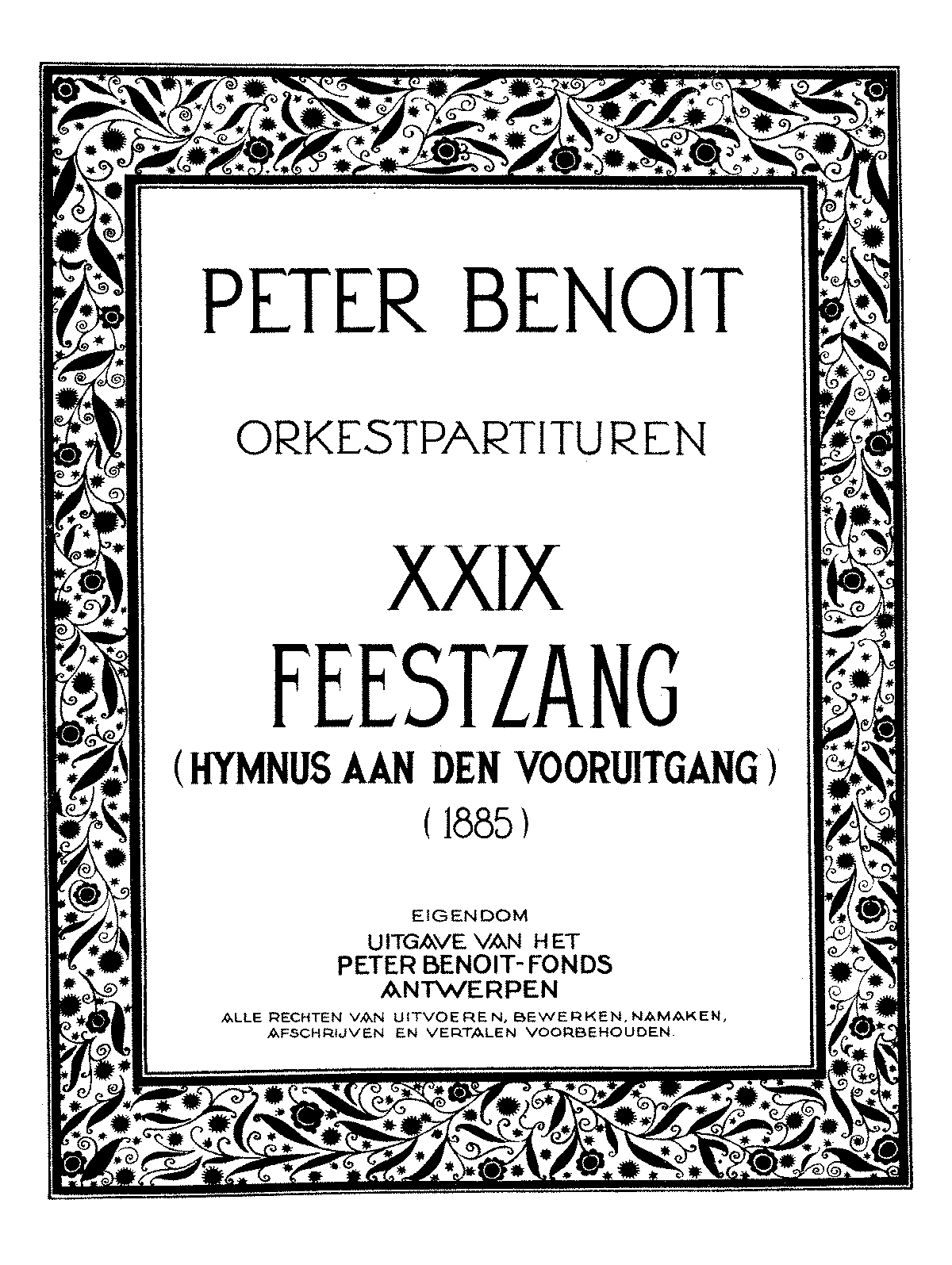 Feestzang (Benoit, Peter) - IMSLP