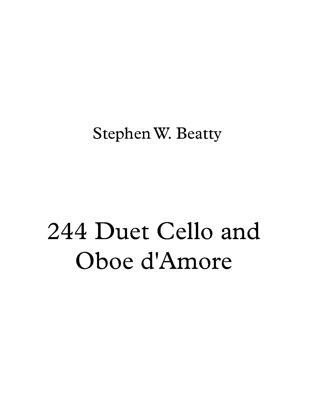 Duet for Oboe d'amore and Cello, Op.244 (Beatty, Stephen W.) IMSLP