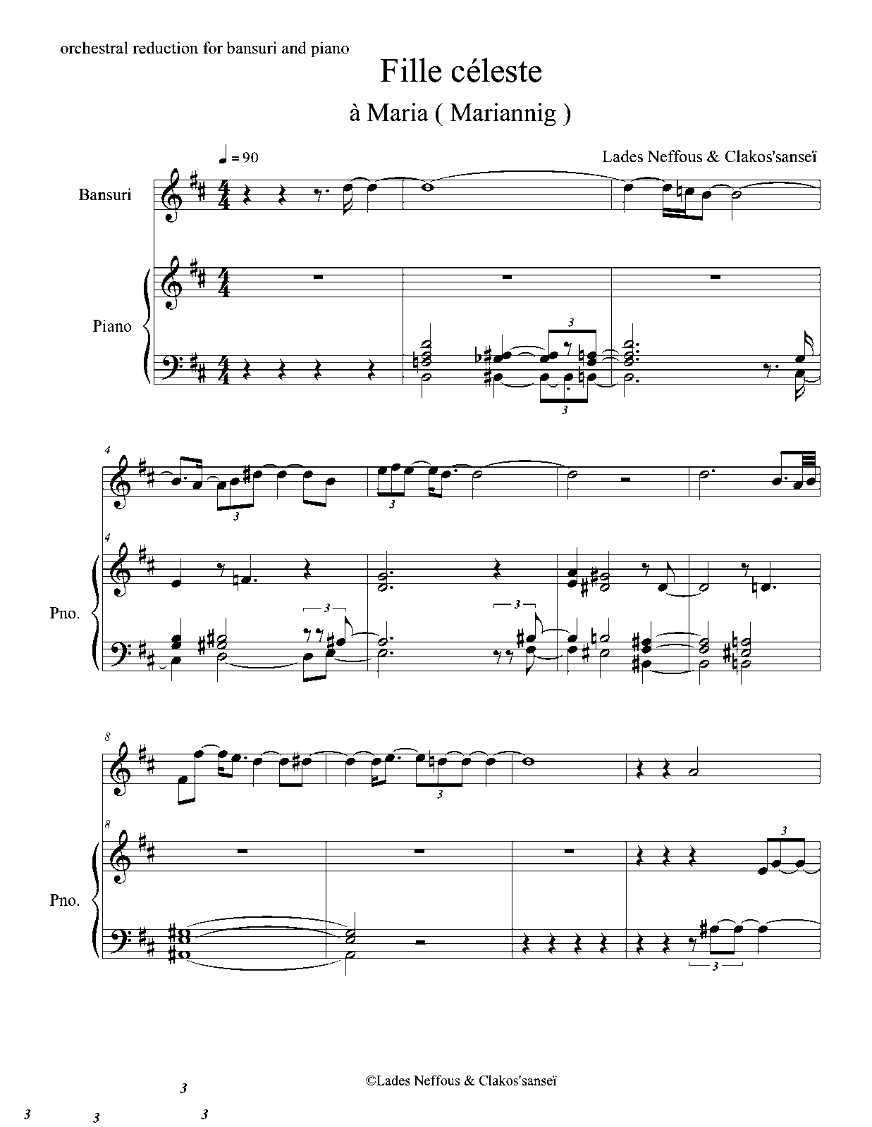 Fille céleste (Marcoux, Jean-François) - IMSLP