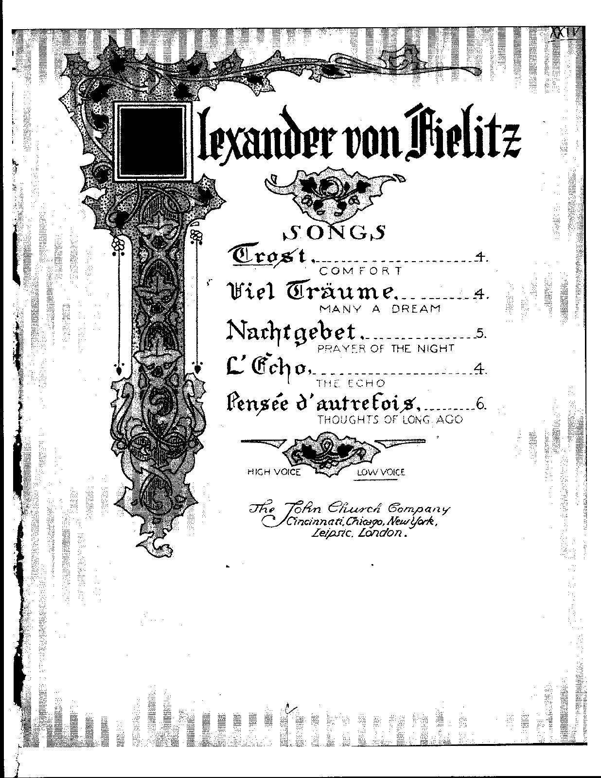 Trost (Fielitz, Alexander von) IMSLP