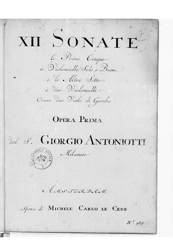 12 Cello Sonatas