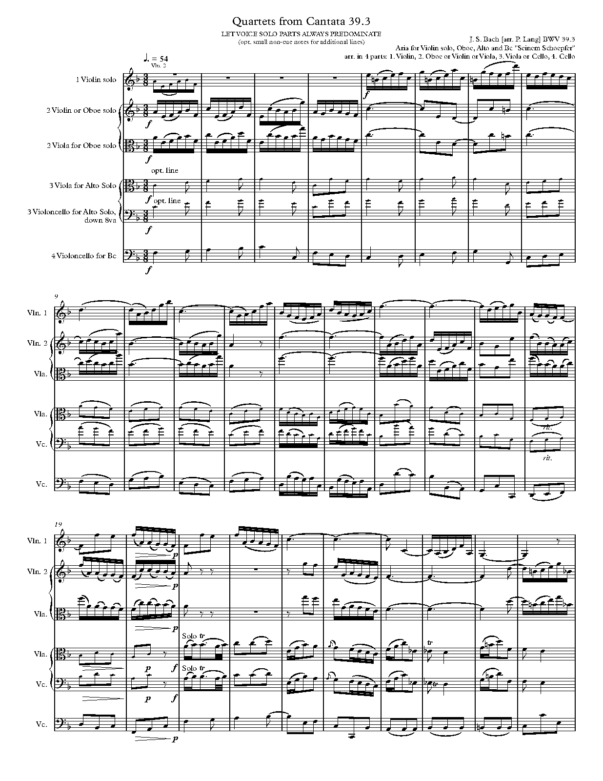 Brich dem Hungrigen dein Brot, BWV 39 (Bach, Johann Sebastian) IMSLP
