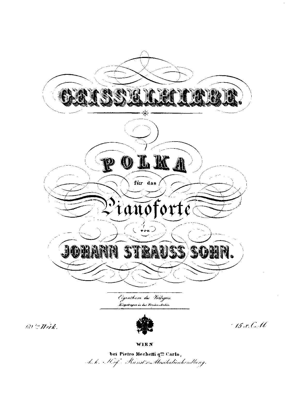 Geisselhiebe-Polka, Op.60