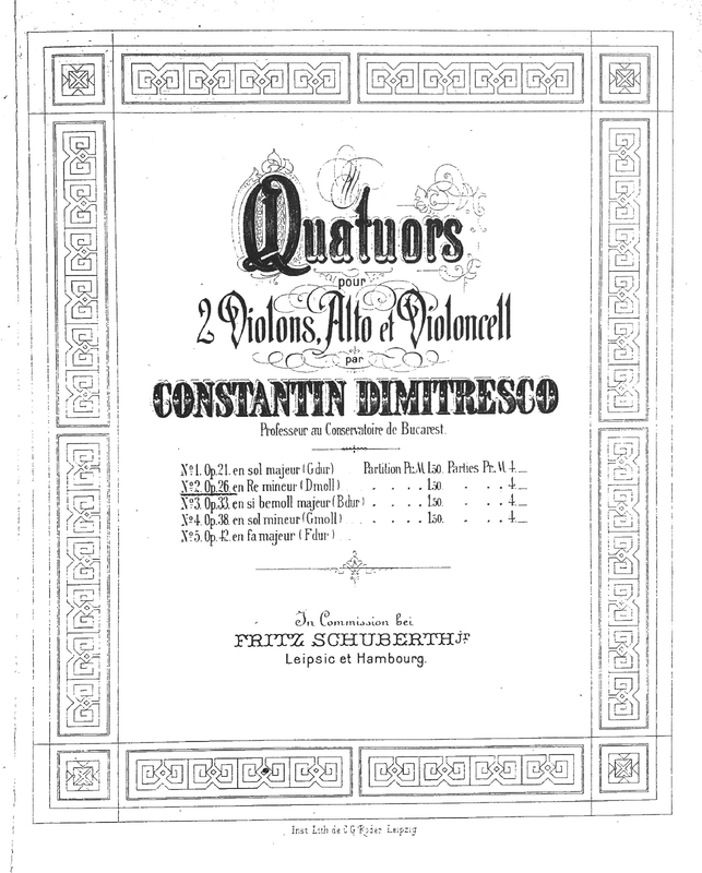 String Quartet No.2, Op.26 (Dimitrescu, Constantin) IMSLP