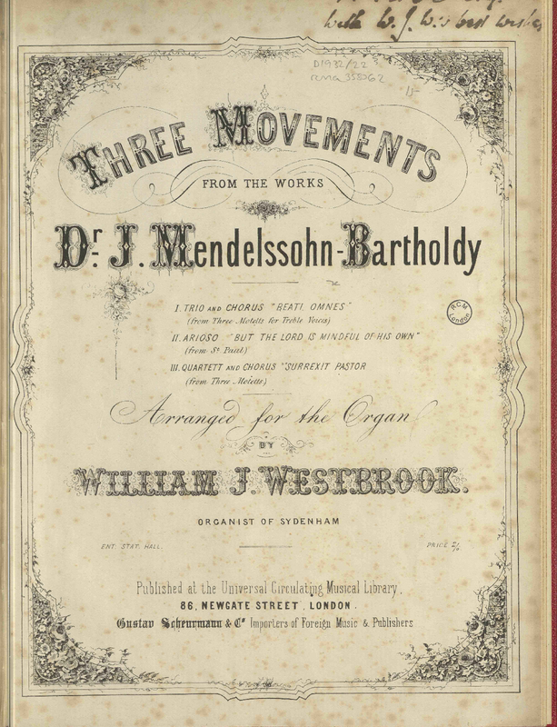 3 Movements Arranged for the Organ