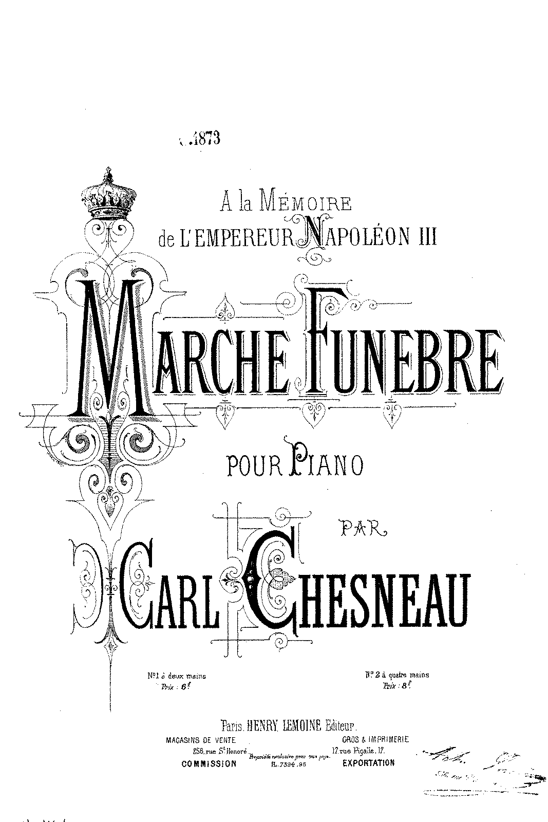 Marche funèbre (Chesneau, Carl) - IMSLP