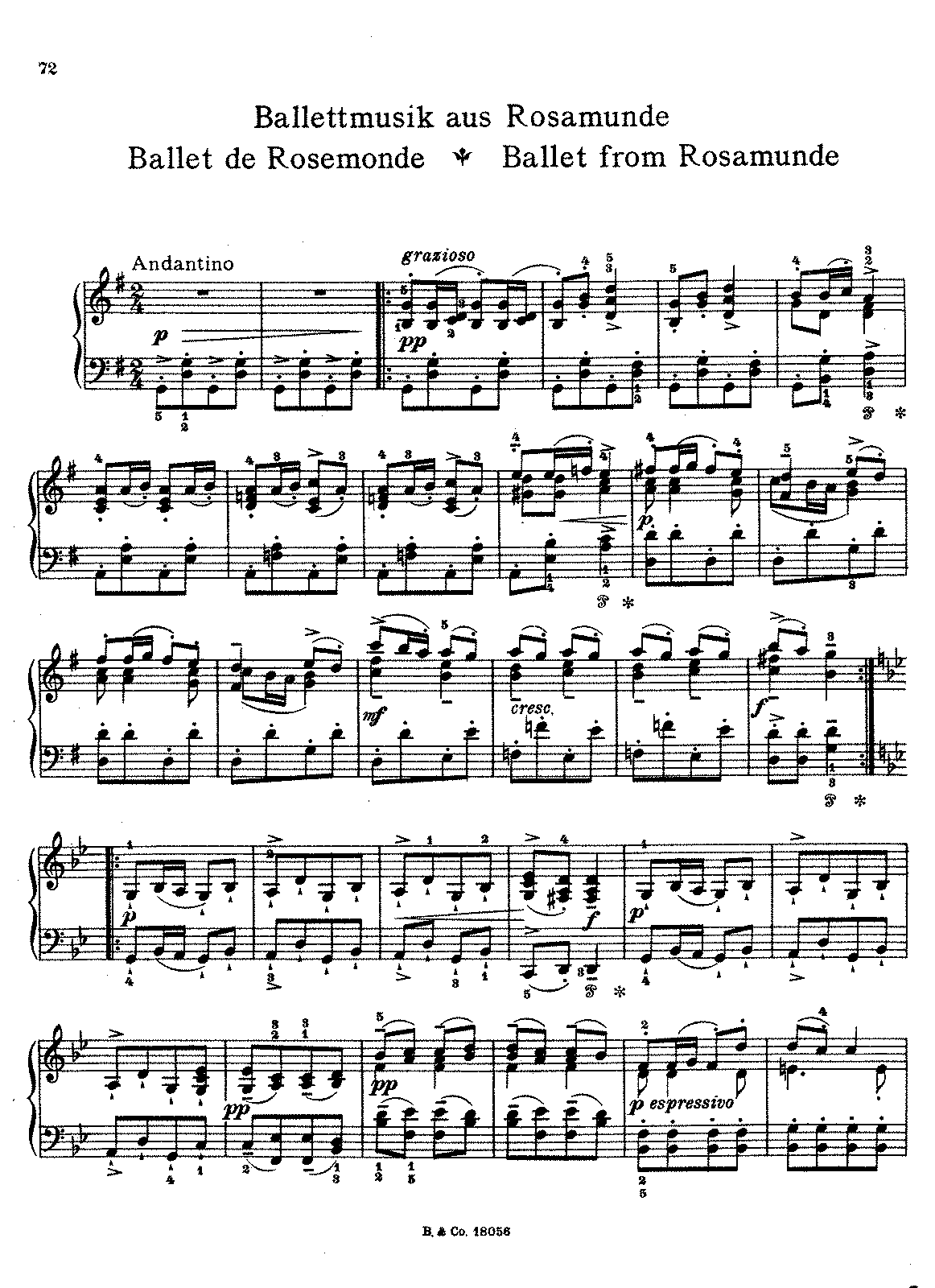 Rosamunde, D.797 (Schubert, Franz) - IMSLP: Free Sheet Music PDF Download