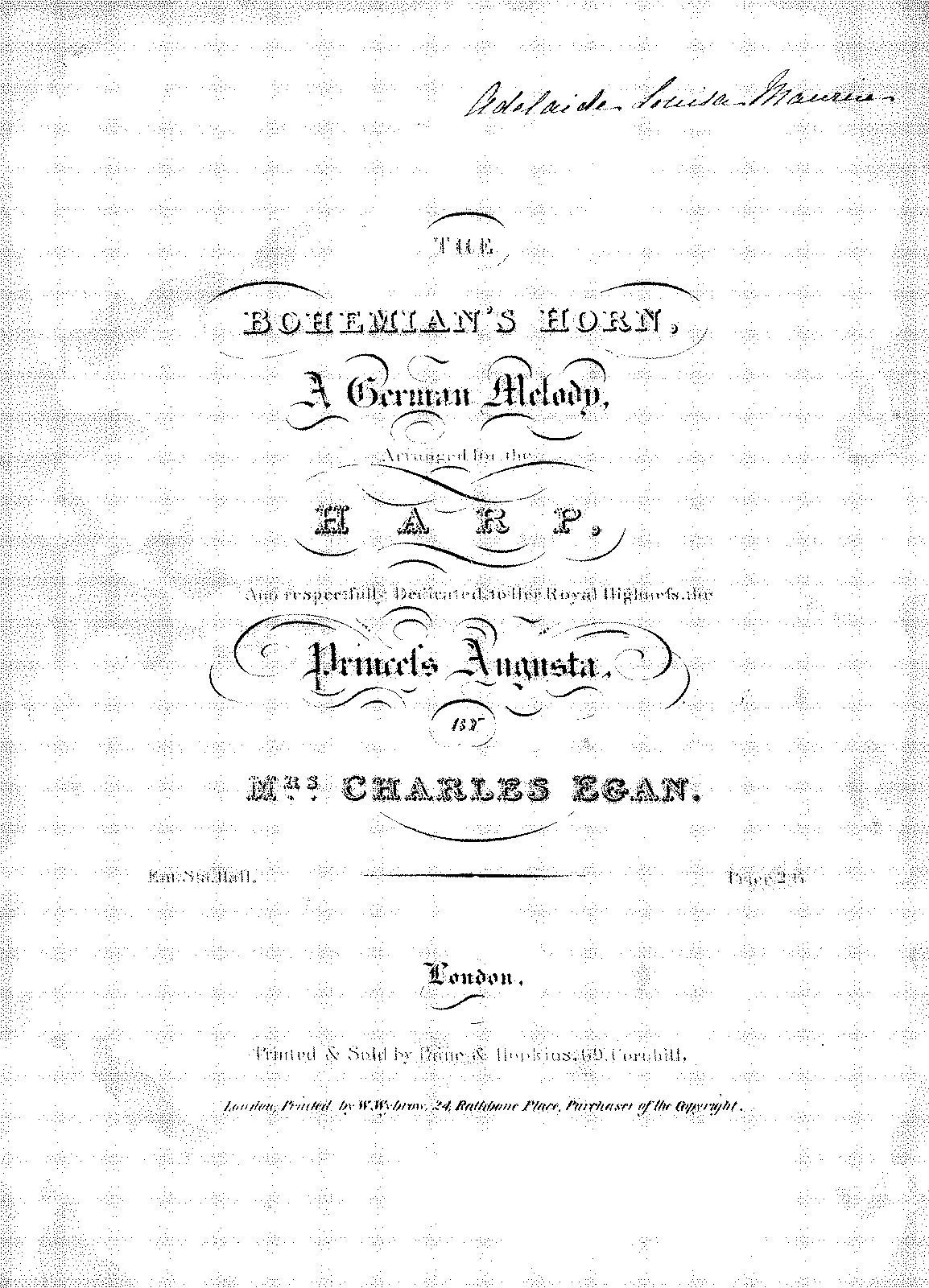 The Bohemian's Horn (Egan, Charles) - IMSLP