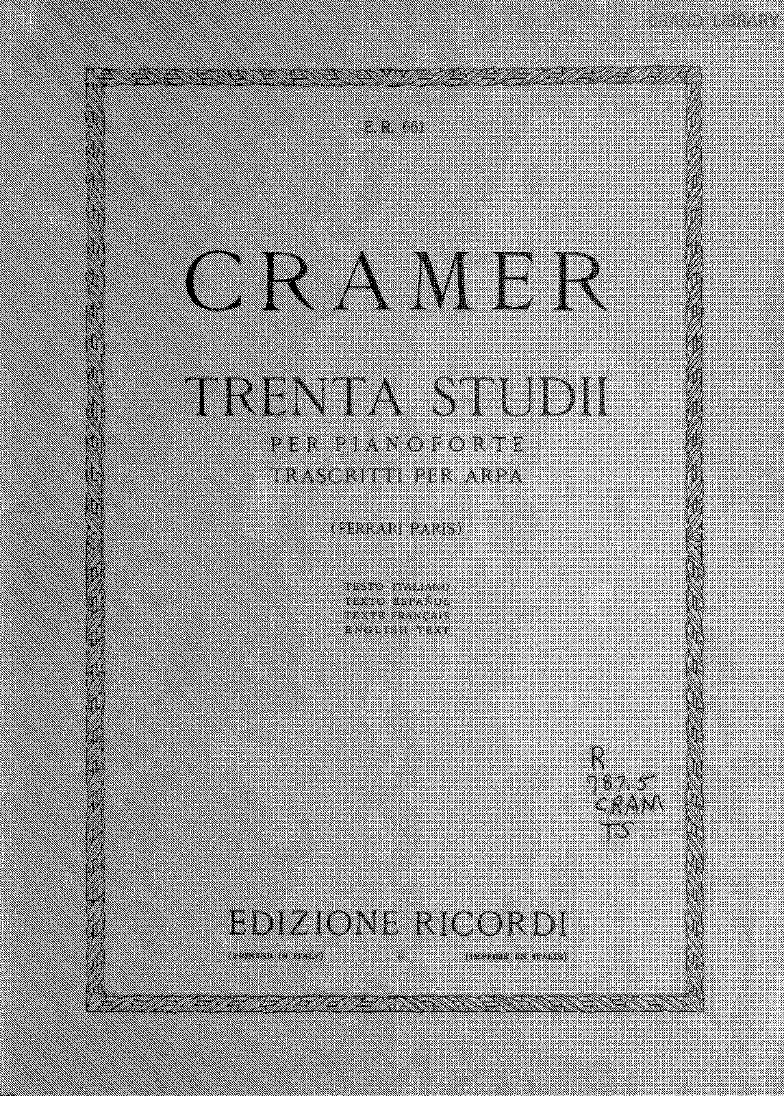 84 Etudes, Opp.30 & 40 (Cramer, Johann Baptist) - IMSLP: Free Sheet ...