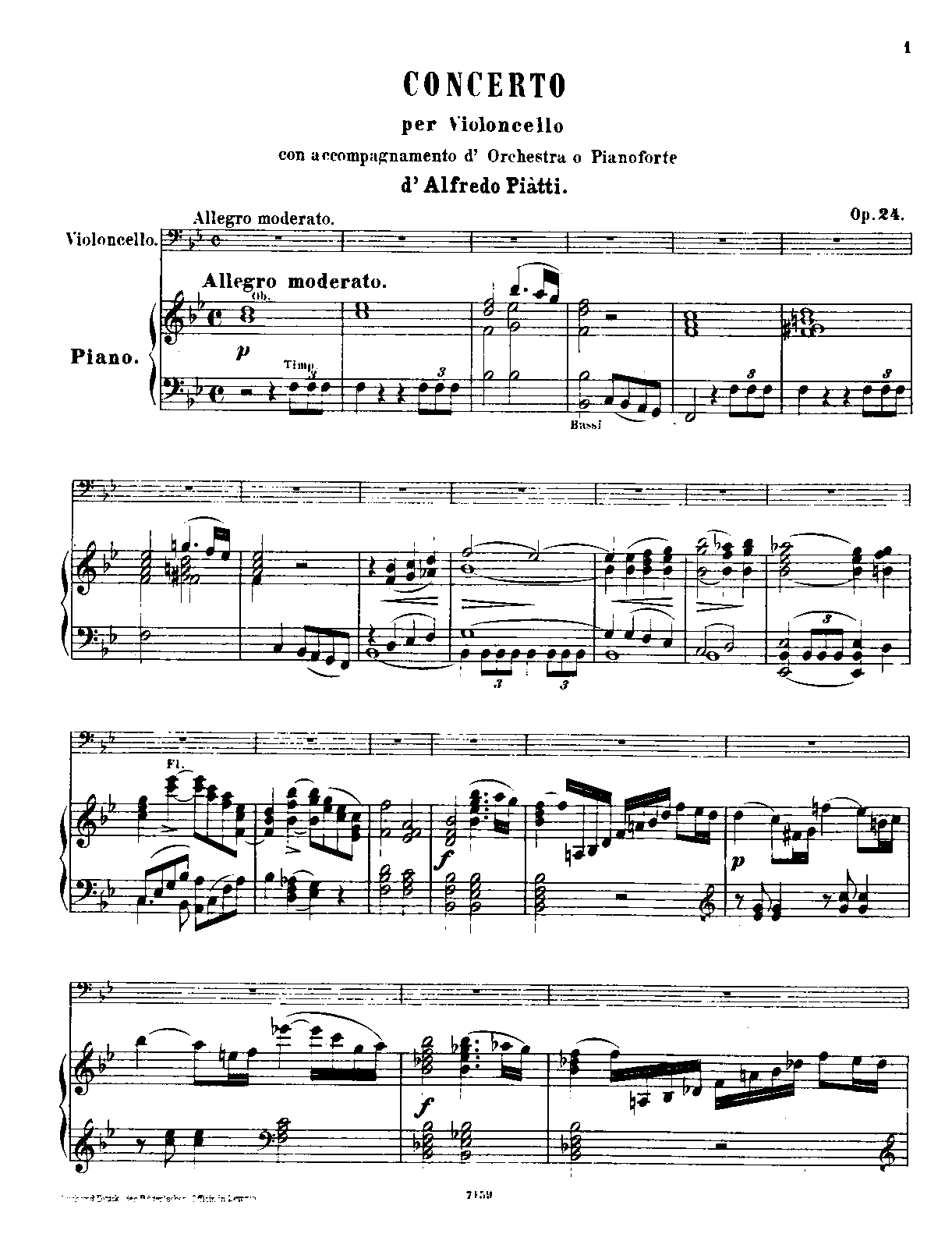 Cello Concerto No.1, Op.24 (Piatti, Alfredo Carlo) - IMSLP