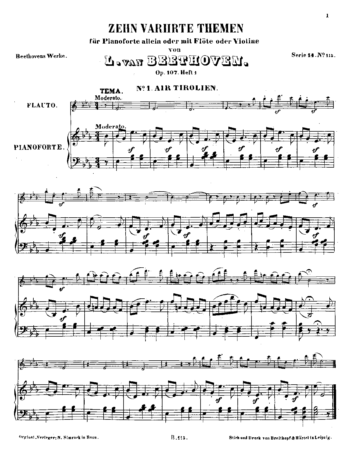 10 National Folksongs with Variations