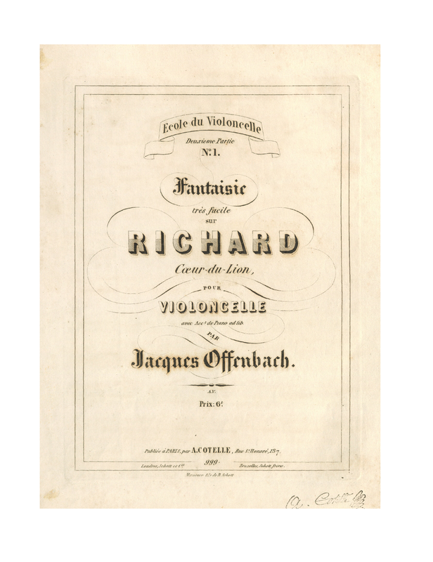 Fantaisie sur Richard coeur-du-lion
