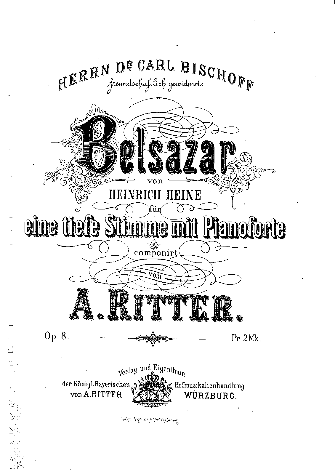 Belsazar, Op.8 (Ritter, Alexander) - IMSLP