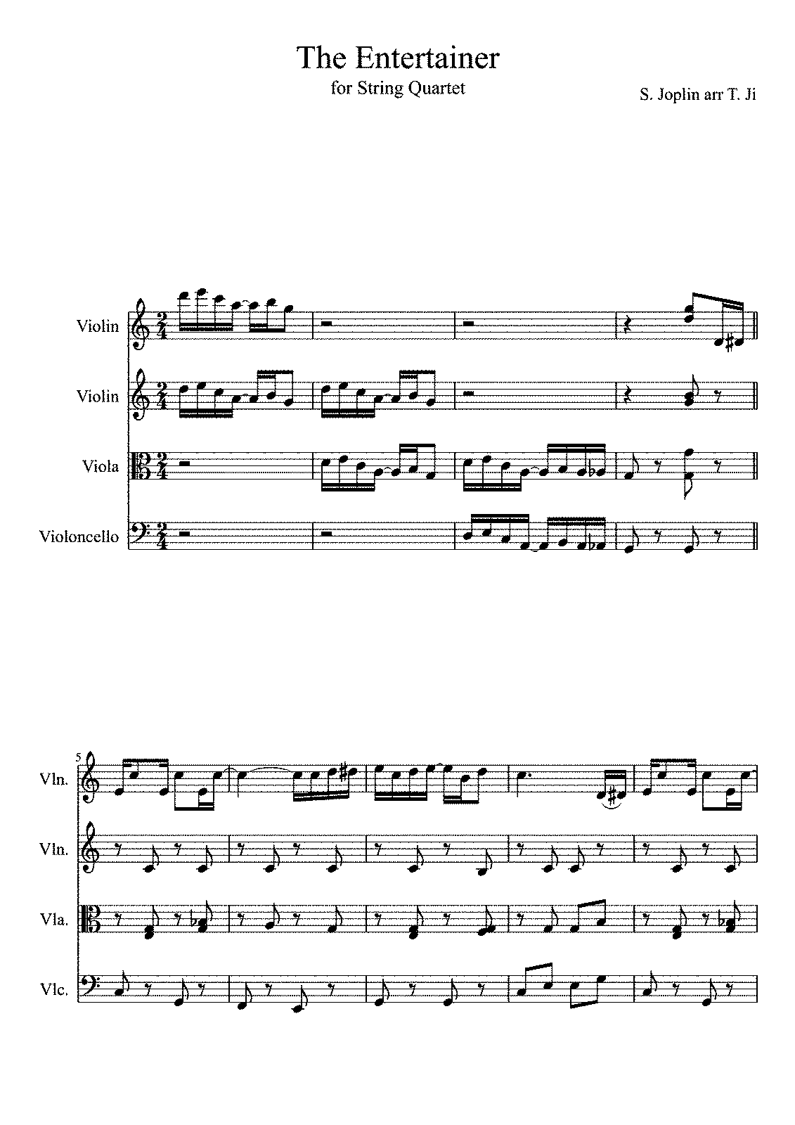 The Entertainer (Joplin, Scott) - IMSLP: Free Sheet Music PDF Download