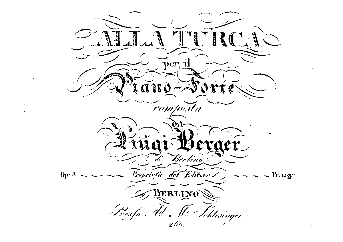 Alla Turca, Op.8 (Berger, Ludwig) - IMSLP