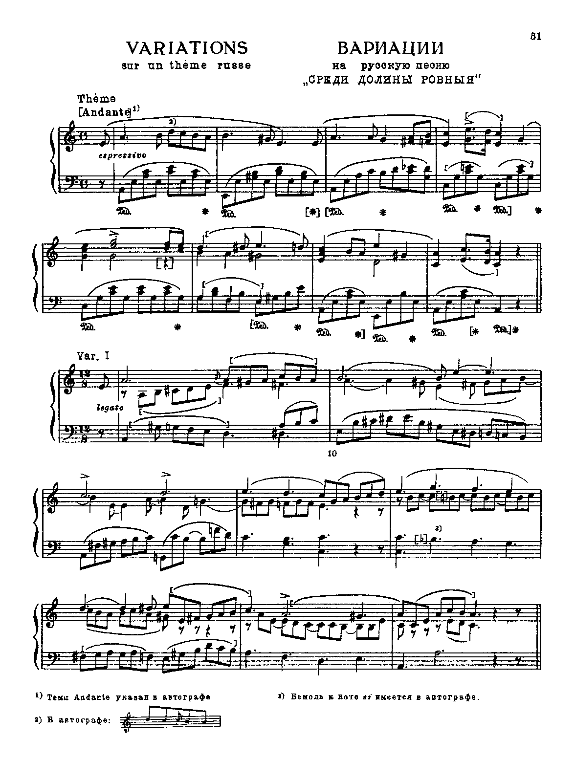 Variations on a Russian Song (Glinka, Mikhail) - IMSLP: Free Sheet - Glinka Variations On A Russian Folk Song