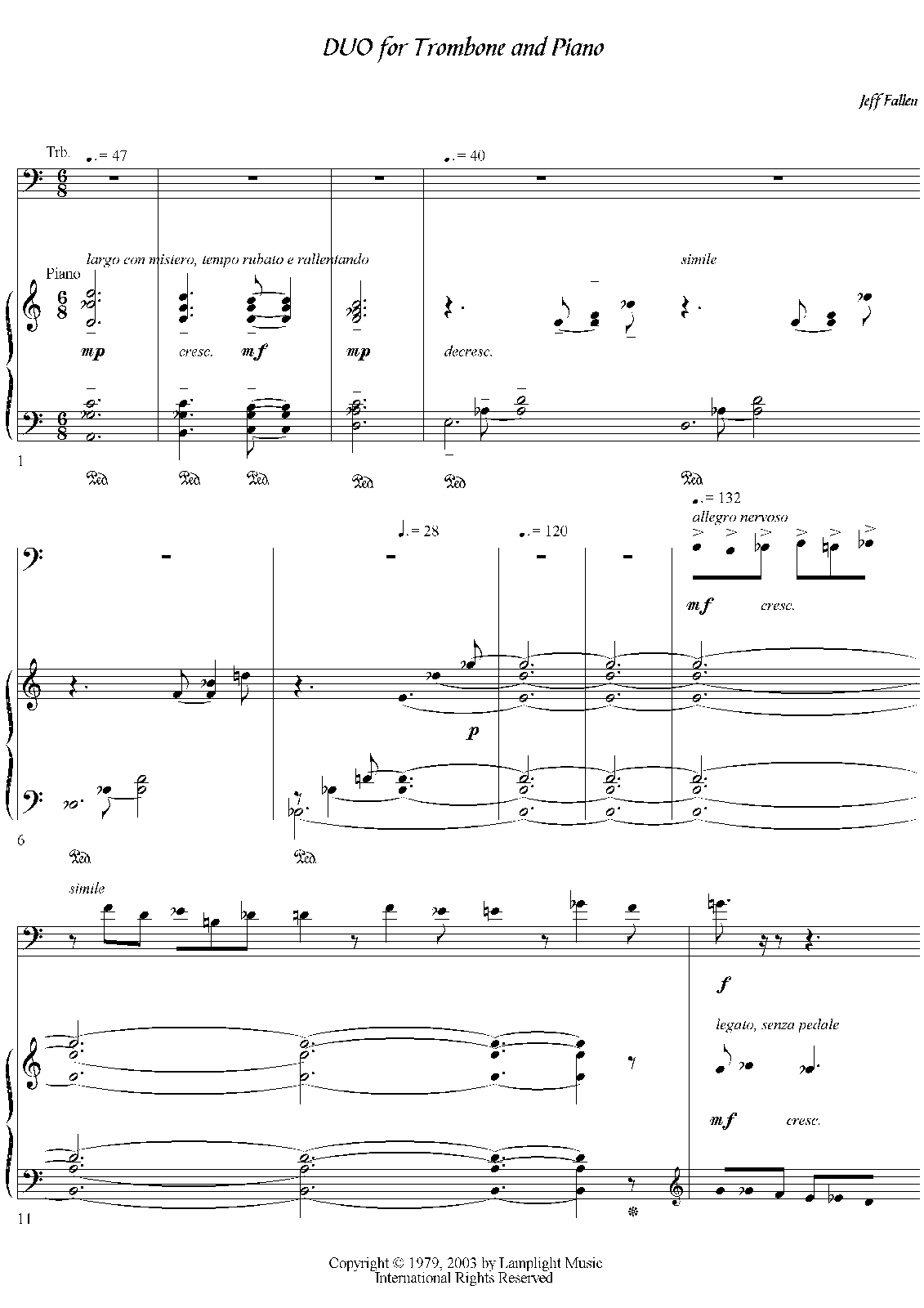Duo for Trombone and Piano (Fallen, Jeff) IMSLP