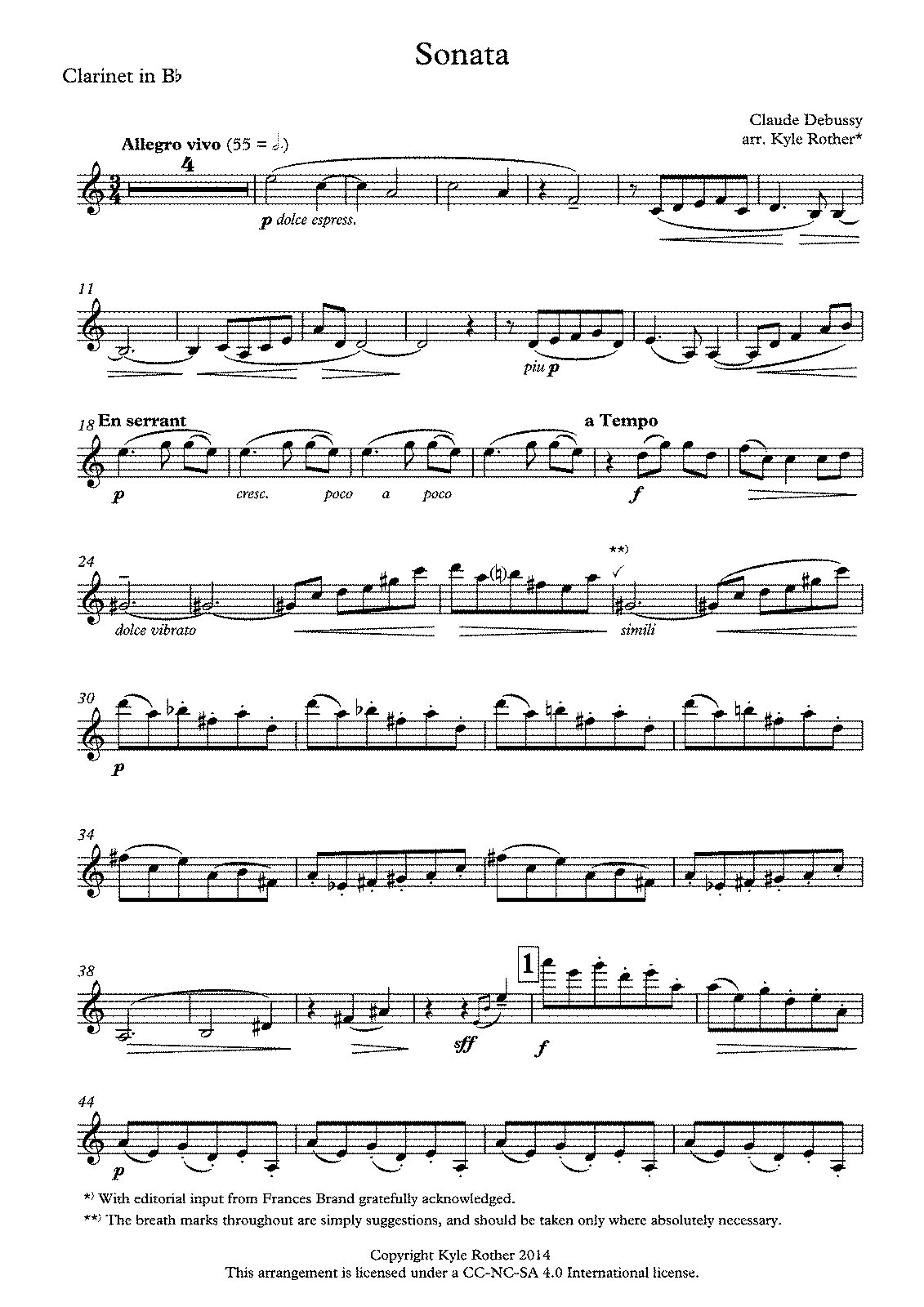 Violin Sonata (Debussy, Claude) - IMSLP: Free Sheet Music PDF Download