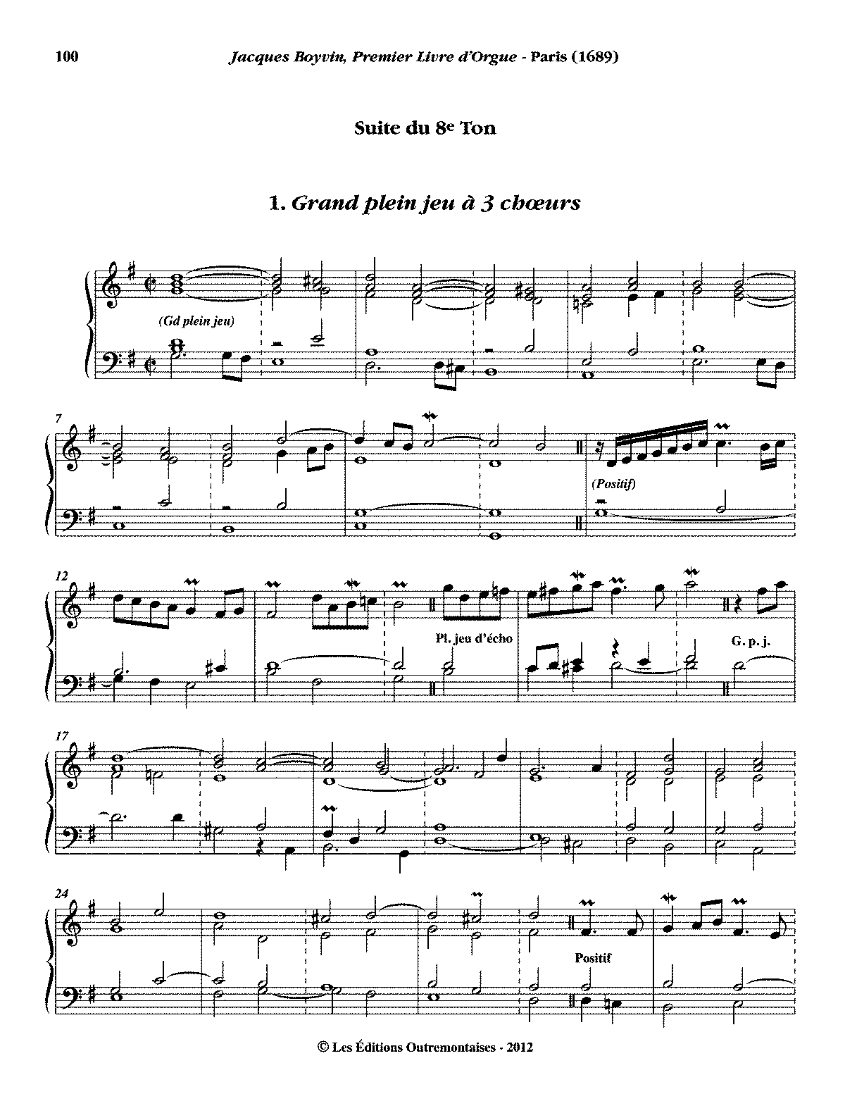 Livre d'orgue I, Ton 8 (Boyvin, Jacques) - IMSLP: Free Sheet Music PDF ...