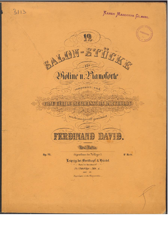 12 Salonstücke für Violine und Klavier