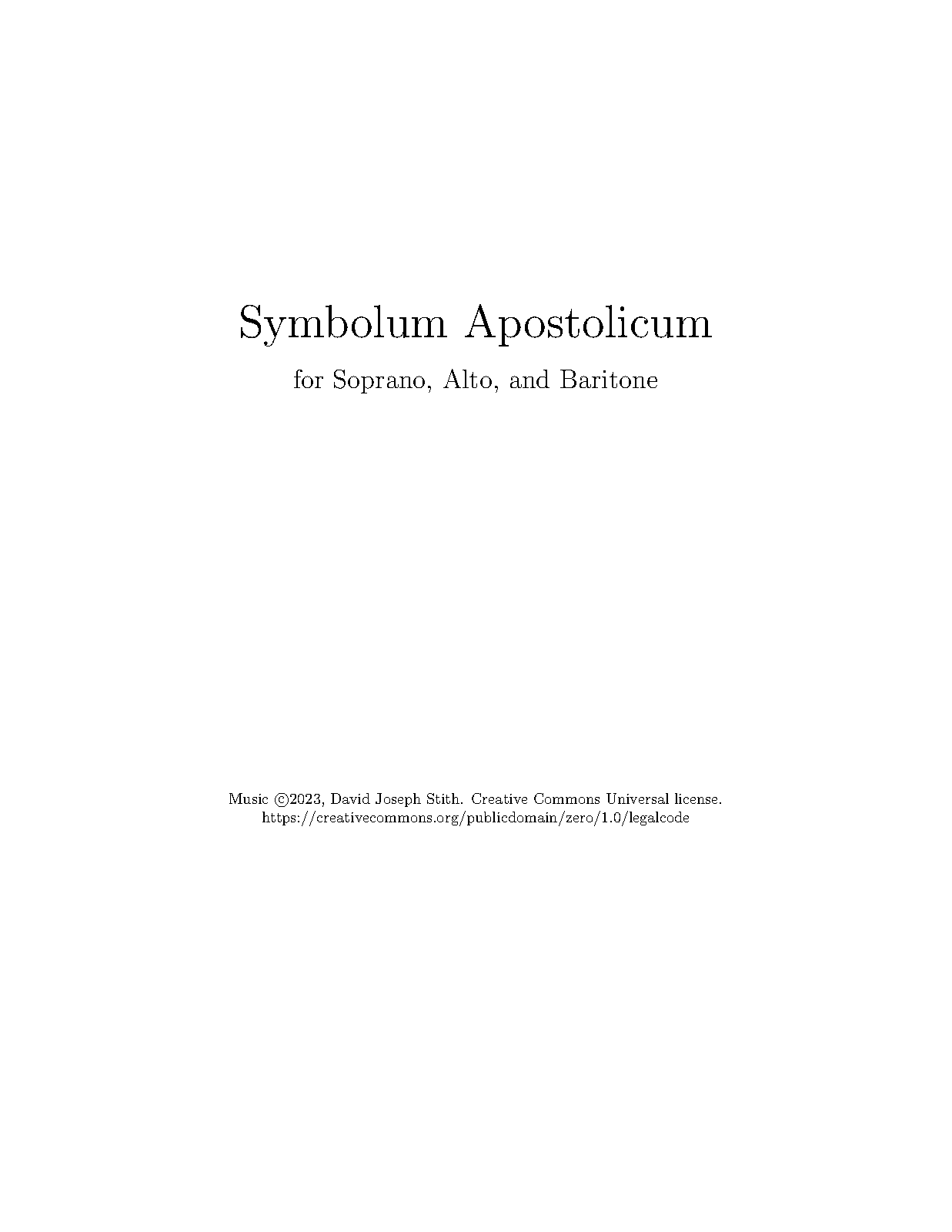 Symbolum Apostolicum (Stith, David Joseph) - IMSLP