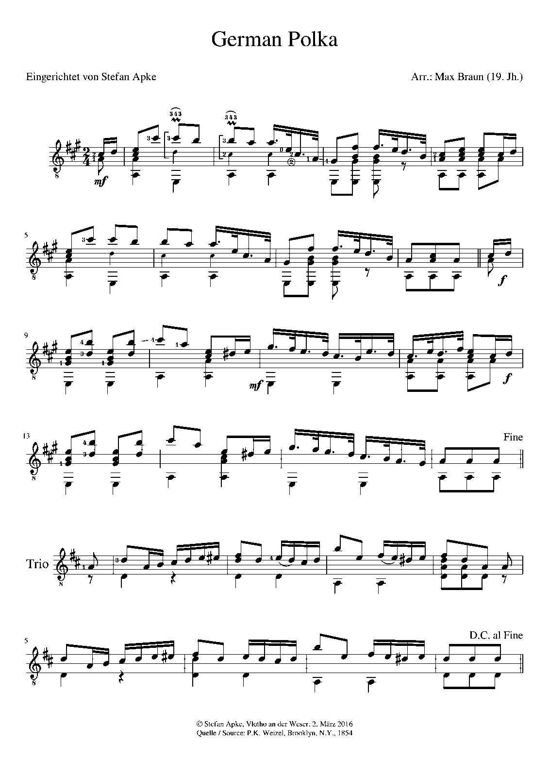 German Polka (Braun, Max) IMSLP Free Sheet Music PDF