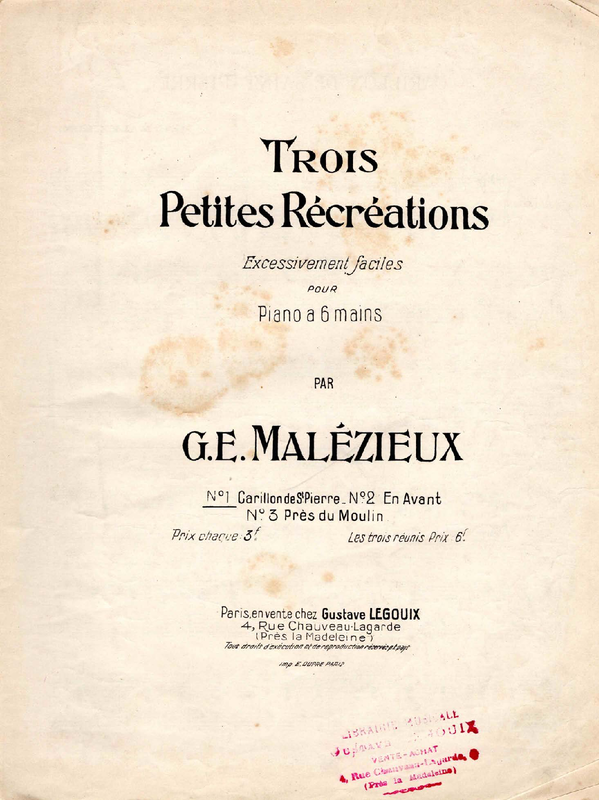 Trois Petites Récréations