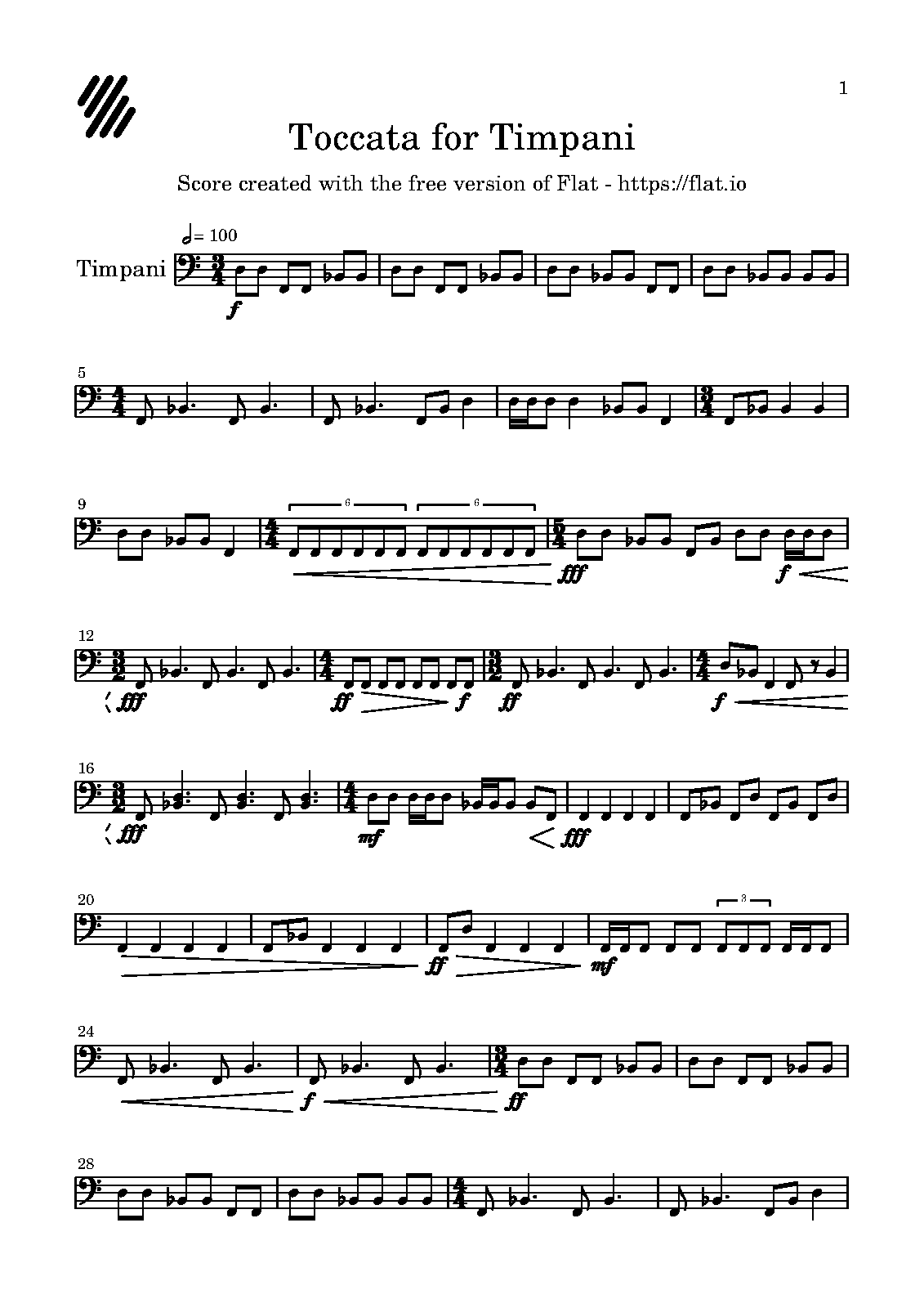 Toccata for Timpani, Op.8 (Blobster, Blobby) IMSLP