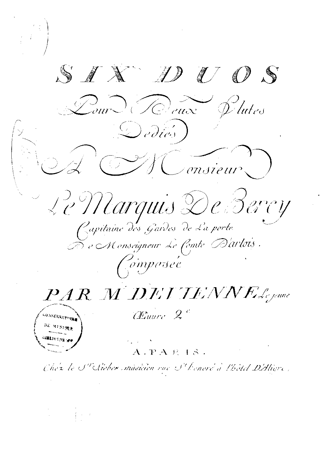 6 Flute Duets, Op.2 (Devienne, François) IMSLP