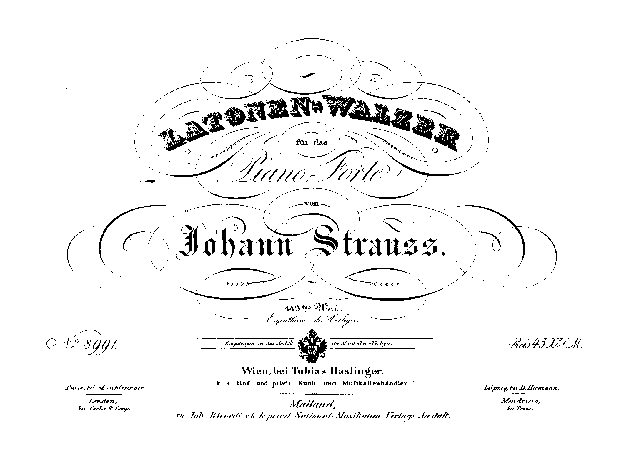 Latonen-Walzer, Op.143