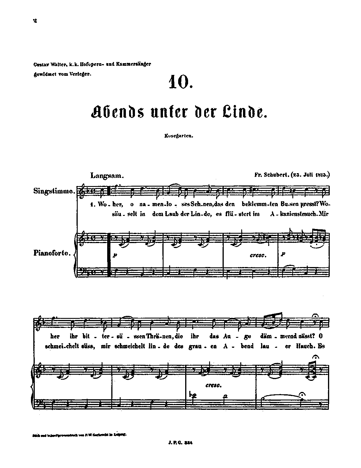 Abends unter der Linde