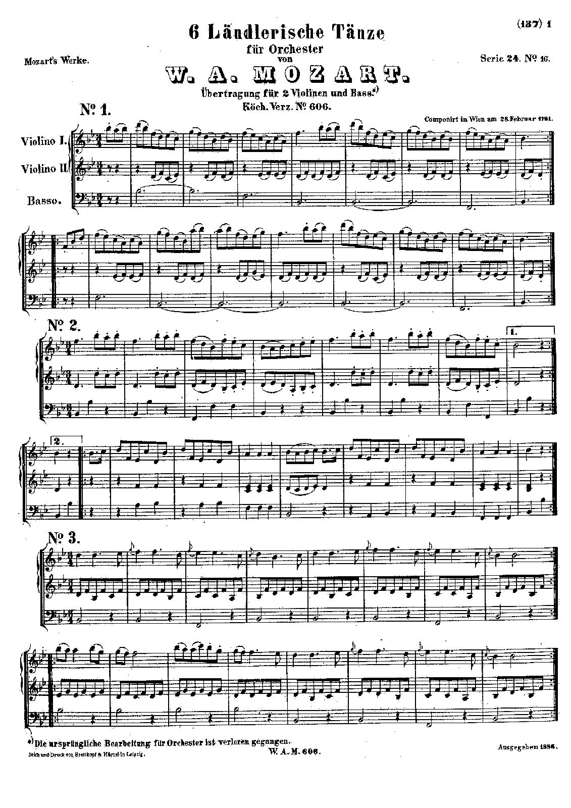 6 Ländlerishe Tänze