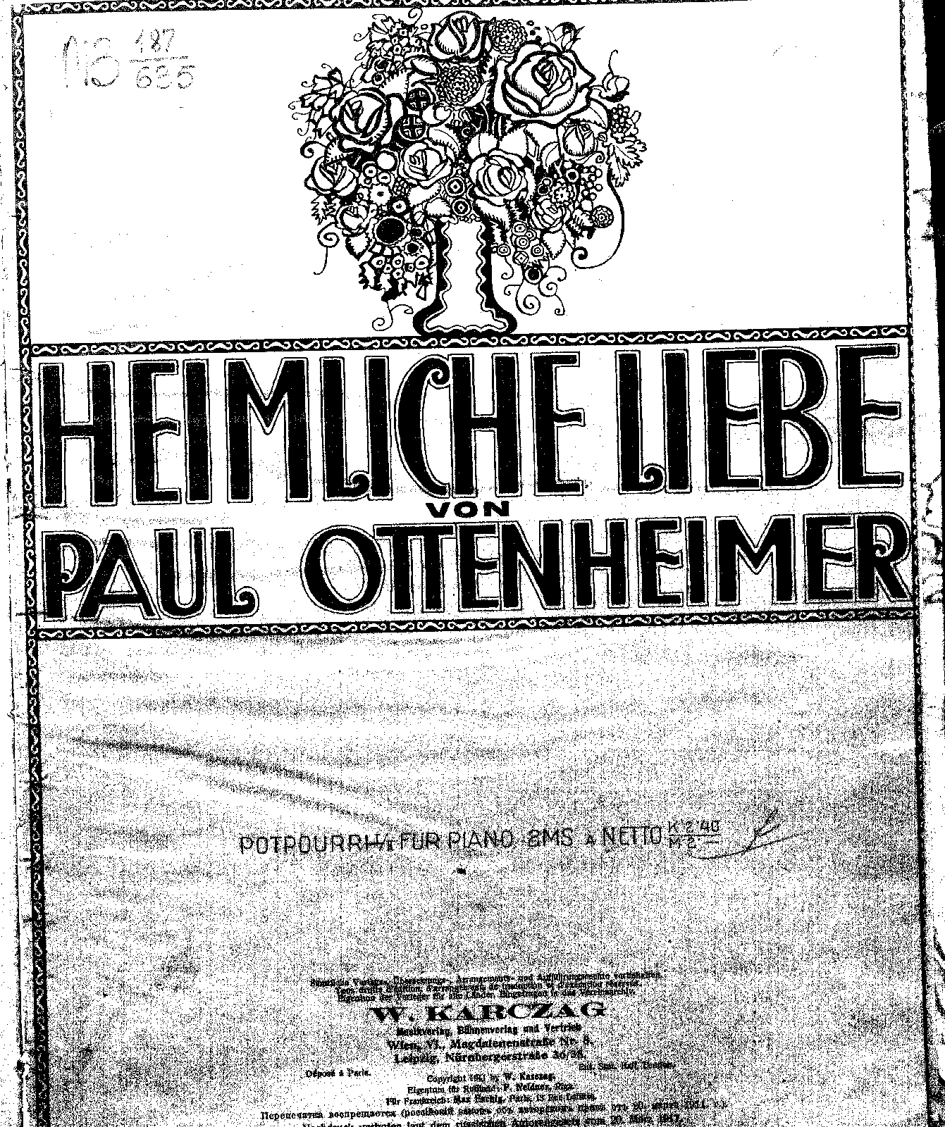 Heimliche Liebe (Ottenheimer, Paul) IMSLP