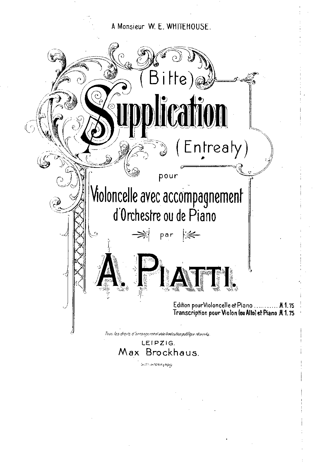 Supplication (Piatti, Alfredo Carlo) - IMSLP