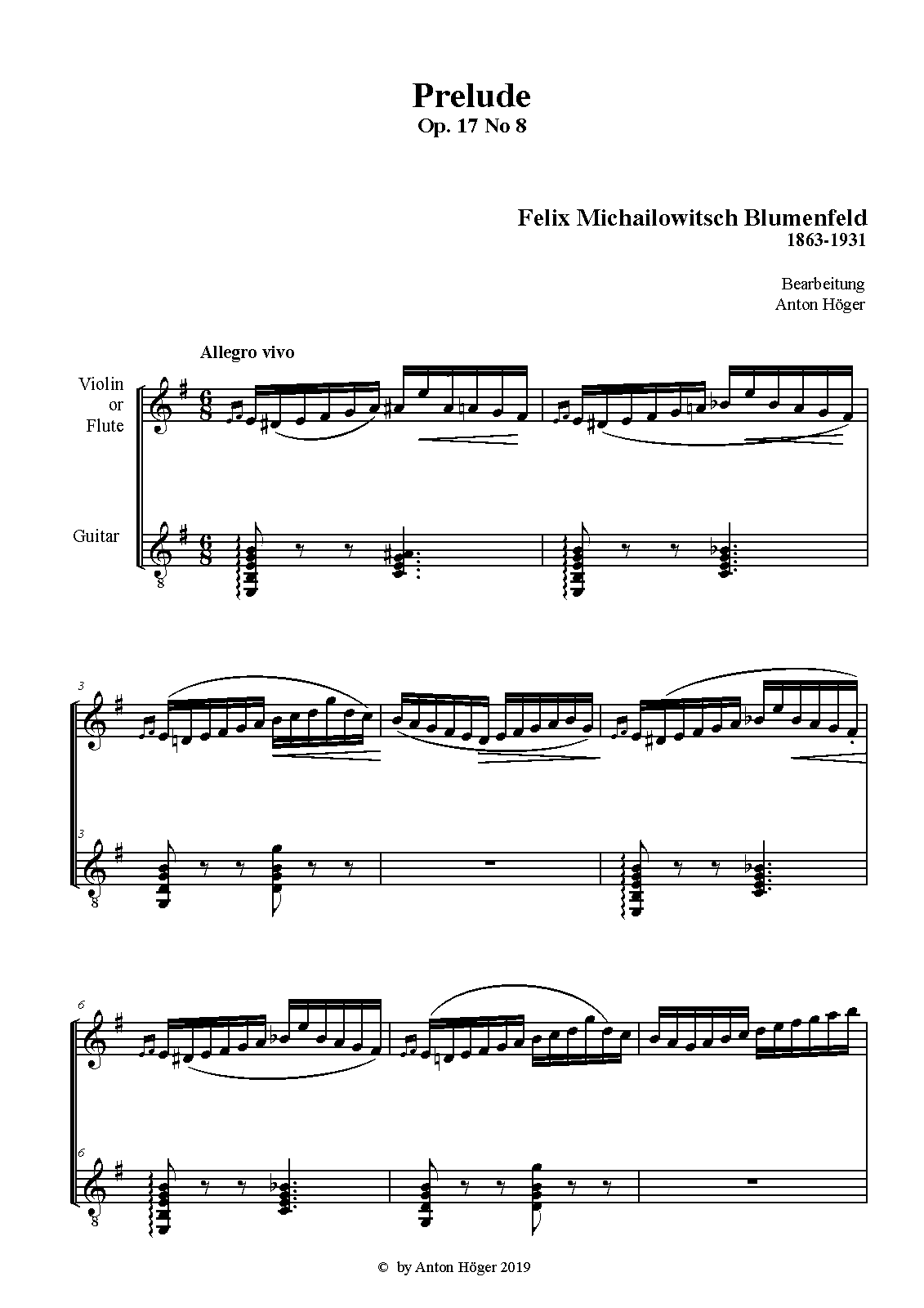 24 Preludes for Piano, Op.17 (Blumenfeld, Felix) IMSLP