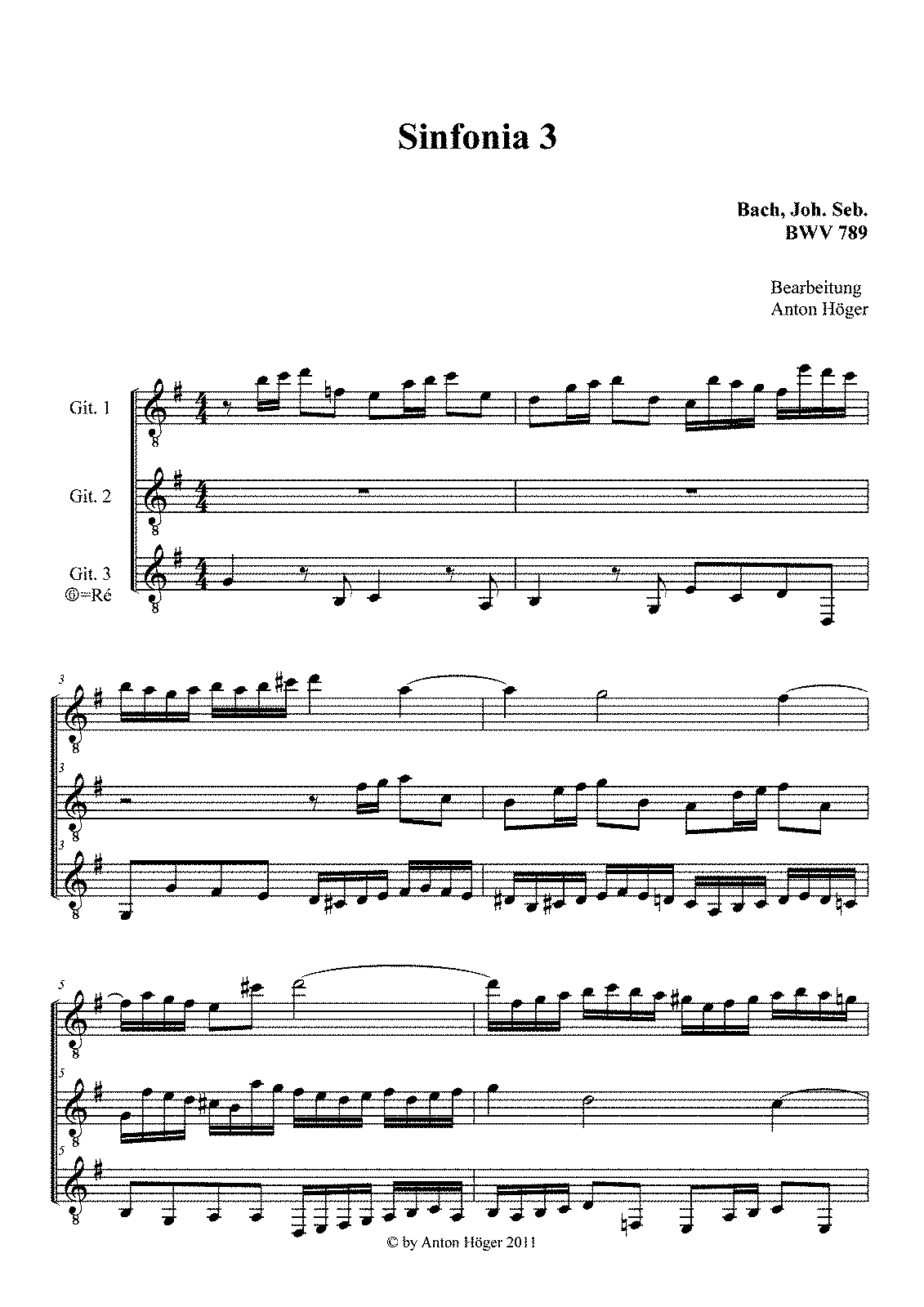 Sinfonia in D major, BWV 789 (Bach, Johann Sebastian) - IMSLP
