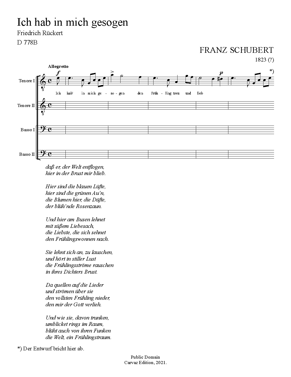 Ich hab in mich gesogen